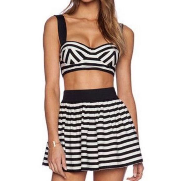 kate spade Other - Kate Spade Nahant Shore Pleated Striped Swim Cover Up Skirt
